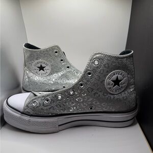 Converse All Star Metallic Silver High-Tops